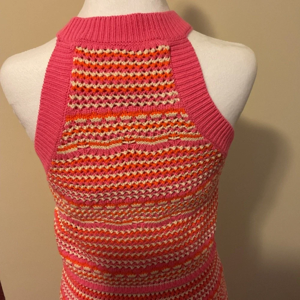 NWT Haute Hippie Knit Two Piece Dress in Pink and Orange - Picture 6 of 10